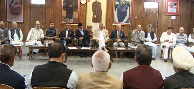 Work for greater interests of state: Dr Farooq Abdullah to party functionaries