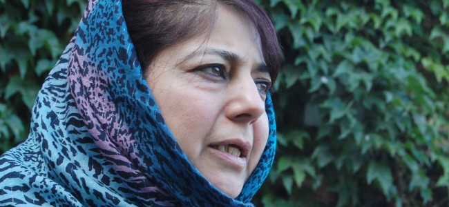 ED’s summon to Dr Farooq displays GoI’s nervousness about united fight of mainstream parties: Mehbooba Mufti