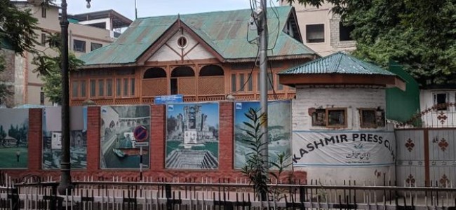 Kashmir Press Club takes note of ”harassment” of journalists