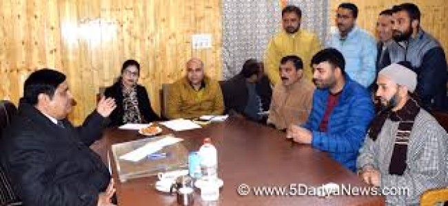 Administrative Secretaries to hold Public Grievance Camp in Srinagar on Feb 10