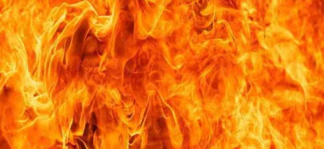 Unknown persons set ablaze vehicle of JKAP leader in Srinagar: Officials