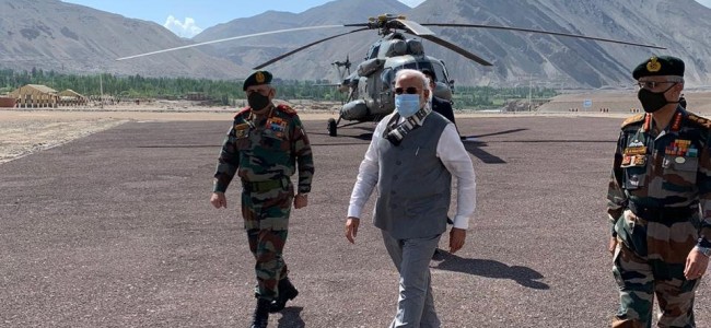 PM Modi in Ladakh, to take stock of situation after Galwan Valley face-off with China