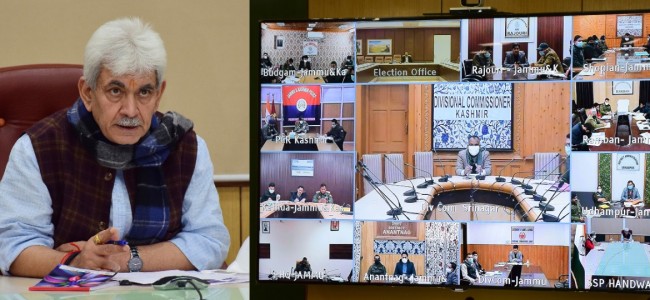Lt Governor interacts with Div Coms, DCs, SPs; reviews election preparedness  Maintaining neutrality; fairness of election process to be ensured: LG