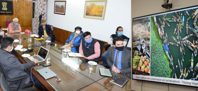 Lt Governor reviews Srinagar Smart City Project