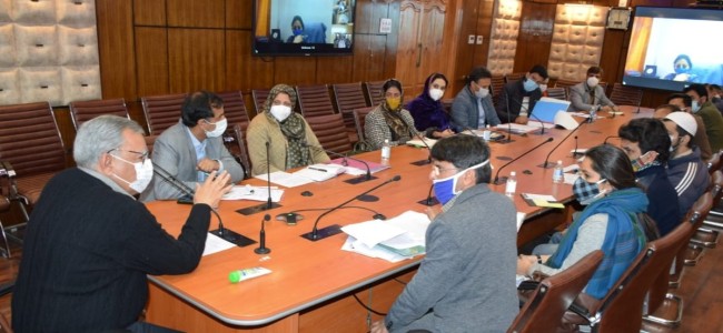 Advisor Farooq Khan convenes meeting with Social Welfare, ICDS officers; Reviews vital projects