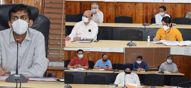 DC Jammu discusses formulation of District Capex Plan 2021-22