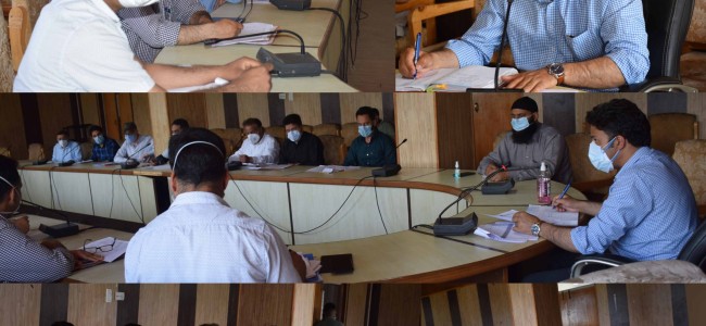 DC Kulgam reviews progress of ongoing developmental projects in the district