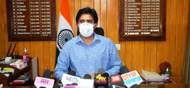 Situation improving, SOPs, CAB vital to prevent spike in infections: DC Pulwama