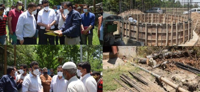 Dr Abid inspects WSSs, Filtration Plants in Pulwama, reaffirms portable drinking water to every household