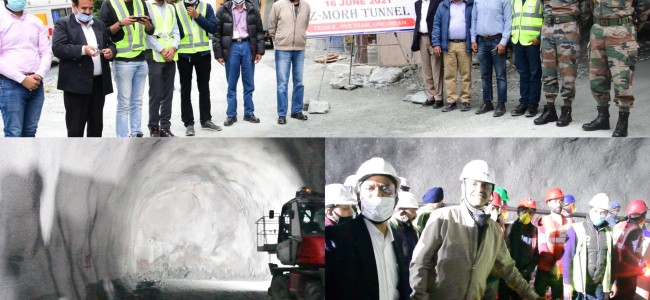 ED NHIDCL initiates ceremonial blast for breakthrough of Z-Morh Tunnel