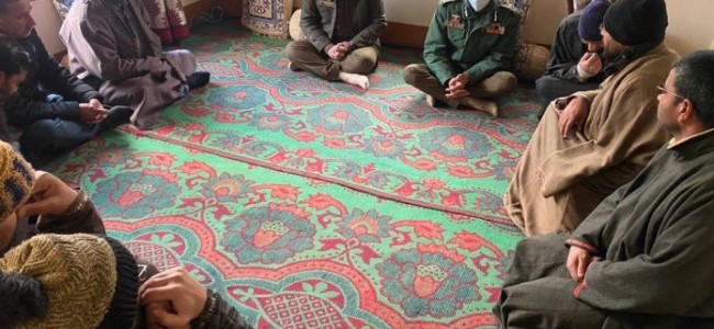 IGP visits residence of slain police officer in south Kashmir