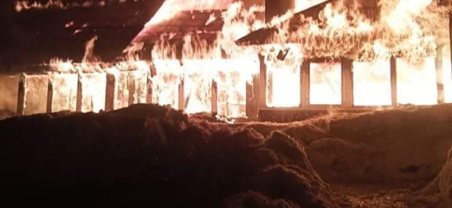 Hotel Highland’s hut gutted in fire in Gulmarg