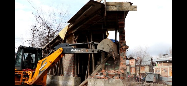 LC&MA conducts special demolition drive, demolishes 02 illegal constructions