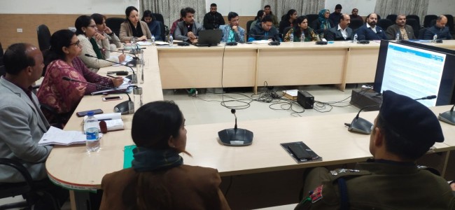Sarita Chauhan, Vivek Sharma review functioning of Samba Municipality