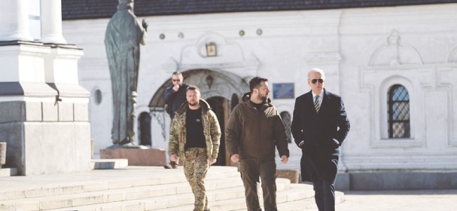 Biden makes surprise trip to Kyiv before war anniversary