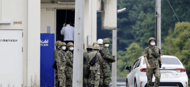 Two killed in shooting at Japan army base