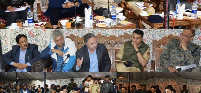 Advisor Kumar, CS Visit Baltal Base Camp; Review Yatra Arrangements