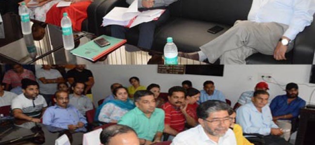 Dwivedi reviews functioning of DIPR Jammu Dwivedi reviews functioning of DIPR Jammu