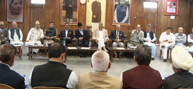 Work for greater interests of state: Dr Farooq Abdullah to party functionaries Work for greater interests of state: Dr Farooq Abdullah to party functionaries