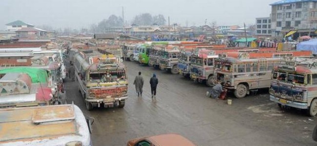 Normal life in Jammu and Kashmir hit as transporters strike against GPRS on vehicles Normal life in Jammu and Kashmir hit as transporters strike against GPRS on vehicles