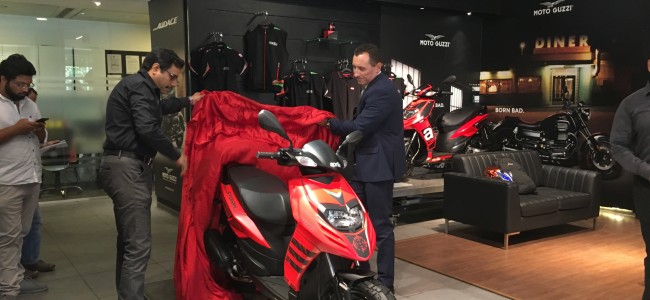 Piaggio launches the much-awaited, fun-starter Aprilia Storm in India