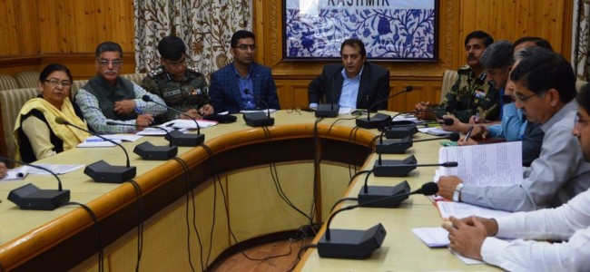 Ensure smooth conduct of Amarnath Yatra-2019: Div Com to Officers Ensure smooth conduct of Amarnath Yatra-2019: Div Com to Officers