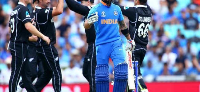 World Cup semi-final : New Zealand defeat India by 18 runs World Cup semi-final : New Zealand defeat India by 18 runs