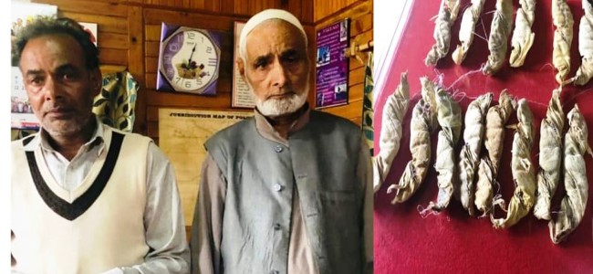 Father-son duo arrested for peddling drugs in Sopore: Police Father-son duo arrested for peddling drugs in Sopore: Police