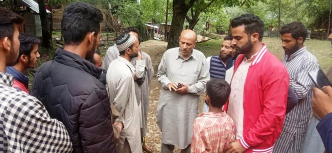 Er Rasheed seeks package for affected Kupwara fruit growers, farmers Er Rasheed seeks package for affected Kupwara fruit growers, farmers