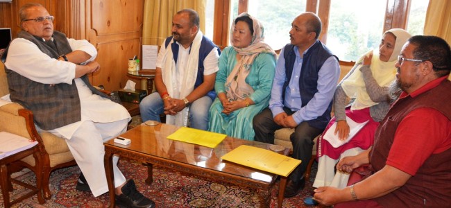 Delegation of nominated Councillors of LAHDCs- Kargil, Leh meets Governor Delegation of nominated Councillors of LAHDCs- Kargil, Leh meets Governor