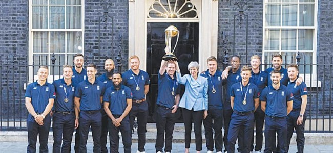 British PM hosts world champions British PM hosts world champions