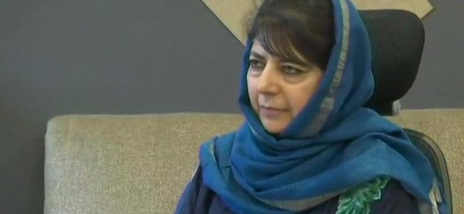 ‘Matter of life and death for residents of J&K,’ says Mufti on deployment of forces ‘Matter of life and death for residents of J&K,’ says Mufti on deployment of forces