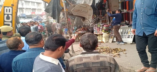 Anti-encroachment drive in Jammu Anti-encroachment drive in Jammu