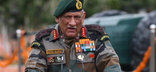 India Looking To Set UP Separate Theatre Command For J&K: CDS Gen Bipin Rawat