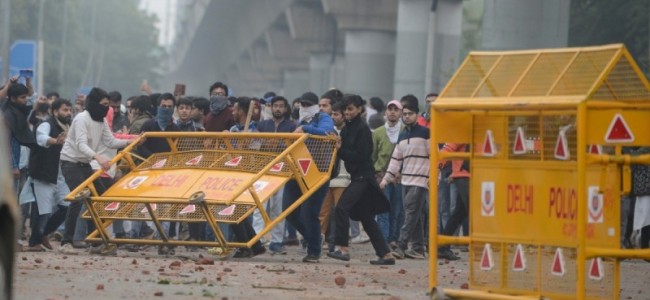 Shots fired in north-east Delhi’s Maujpur in clashes between pro and anti-CAA groups