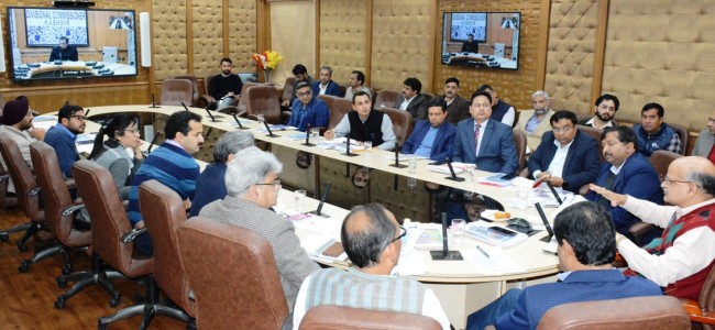 Chief Secretary reviews preparations for J&K Global Investors Summit-2020 Chief Secretary reviews preparations for J&K Global Investors Summit-2020