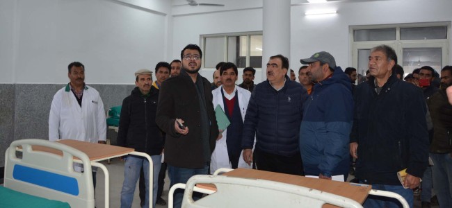 DDC inspects District Hospital Shopian DDC inspects District Hospital Shopian