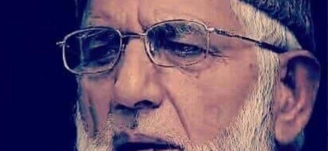 Syed Ali Shah Geelani stable, condition improving: Doctors Syed Ali Shah Geelani stable, condition improving: Doctors