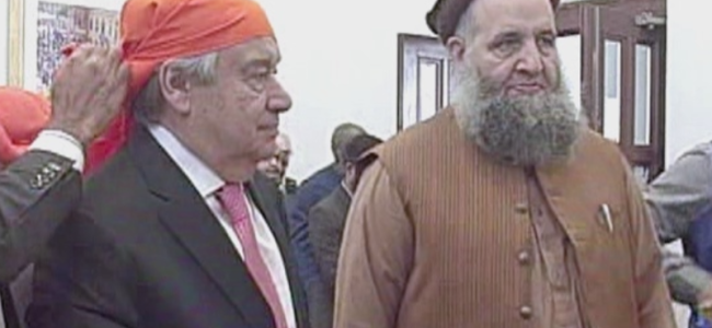 United Nations Secretary General Antonio Guterres visits Kartarpur corridor United Nations Secretary General Antonio Guterres visits Kartarpur corridor