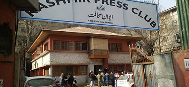 Govt cancels allotment of Kashmir Press Club