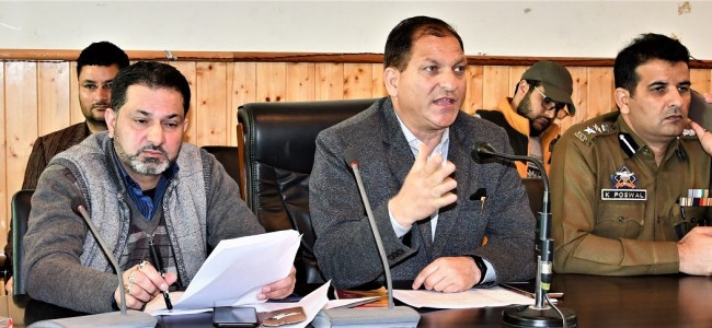 DC Ganderbal reviews preventive measures DC Ganderbal reviews preventive measures