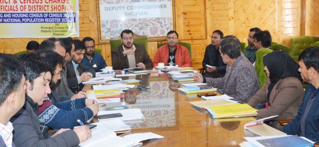 DC Shopian inaugurates 2-days census training programme DC Shopian inaugurates 2-days census training programme