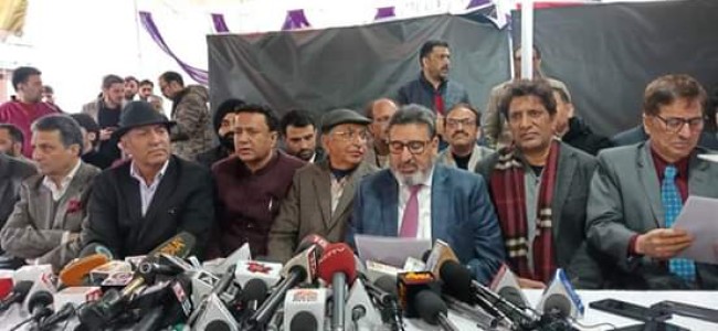 Former J&K minister Altaf Bukhari launches Apni Party in Srinagar Former J&K minister Altaf Bukhari launches Apni Party in Srinagar
