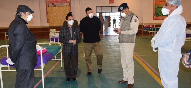Advisor Baseer Khan visits Baramulla, takes stock of COVID-19 Quarantine facilities Advisor Baseer Khan visits Baramulla, takes stock of COVID-19 Quarantine facilities