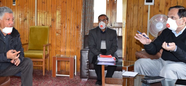 Advisor Bhatnagar takes stock of medical supplies, other health measures in Kashmir Advisor Bhatnagar takes stock of medical supplies, other health measures in Kashmir