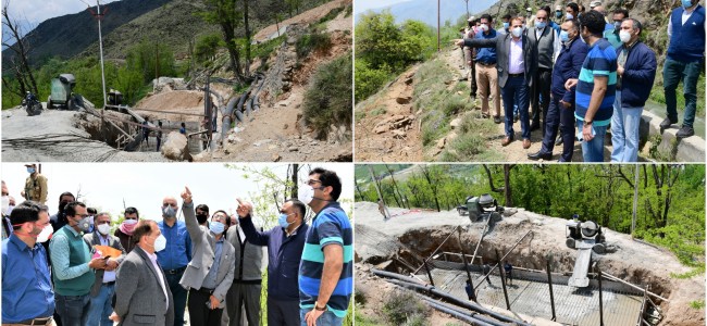 Malshahibagh Canal Breach; Div Com takes stock of restoration work Malshahibagh Canal Breach; Div Com takes stock of restoration work