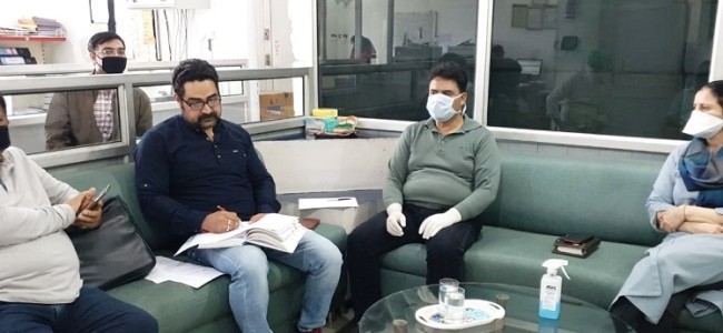 Drug Controller reviews stock position of medicines in JK Drug Controller reviews stock position of medicines in JK