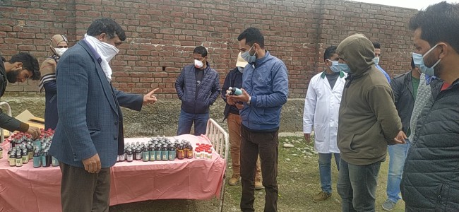 ISM (AYUSH) distributes immunity boosters among frontline workers in Bandipora