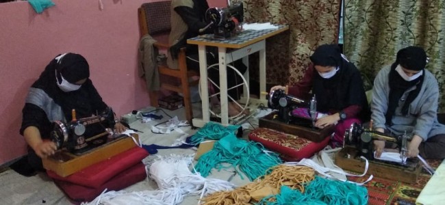 COVID-19: JKRLM manufactures 2.82 lakh masks through SHGs in Kashmir division COVID-19: JKRLM manufactures 2.82 lakh masks through SHGs in Kashmir division