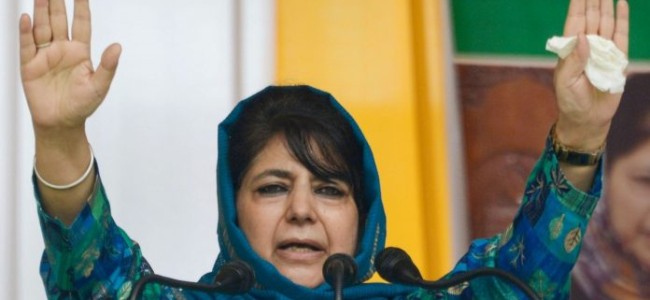 Central government not allowing even peaceful protests, says Mehbooba